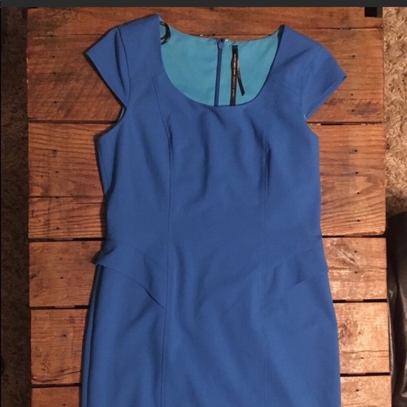 cobalt blue peplum dress